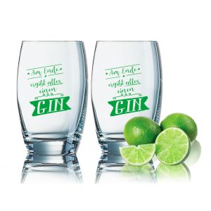 Gingläser Am Ende ergibt alles einen GIN