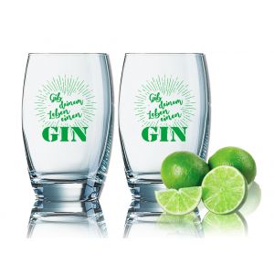 Gingläser Gib deinem Leben einen GIN