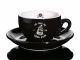 Latte Palermo 200ml schwarz - 1-fbg. bedruckt Nuova Point - extra dickwandige Gastroqualität