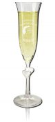 Sektglas L' amour satiniertes Herz 17cl  - gravieren Weihnachten