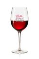 Lustiges Weinglas 350ml - Dekor: Wein Club