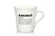 Lustige Porzellantasse Kaffeetasse Emilia weiss 34cl - Dekor: ASKHOLE definition: A person who constantly asks for your advice, yet always does the opposite of what you told them.