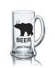 Lustiges Bierglas Bierkrug Icon 0,5L - Dekor: BEER