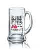 Lustiges Bierglas Bierkrug Icon 0,5L - Dekor: BIER oder nicht BIER ist die Frage - JA - ist die Antwort