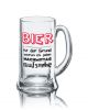 Lustiges Bierglas Bierkrug Icon 0,5L - Dekor: Bier - ist der Grund warum ich jeden NACHMITTAG aufstehe