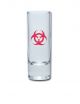 Lustiges Schnapsglas Wodkastange 65 ml - Biohazard