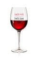 Lustiges Weinglas 350ml - Dekor: halb voll - halb leer - egal
