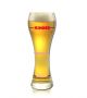 Lustiges Bierglas Weizenbierglas schlank 0,5L - Kinder - Verheiratet - Single - als Füllstandsanzeige