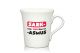 Lustige Porzellantasse Kaffeetasse Emilia weiss 34cl - Dekor: SARK- mein ZWEITliebster -ASMUS