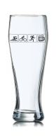Lustiges Bierglas Weizenbierglas Bayern 0,5L - Sport - Bier
