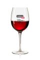 Lustiges Weinglas 350ml - Dekor: VORHERSAGE HEUTE + Alkohol + Niedriges Niveau + Schlechte Entscheidungen