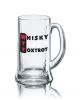 Lustiges Bierglas Bierkrug Icon 0,5L - Dekor: WTF - Whisky, Tango, Foxtrot