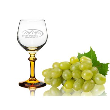 RESTPOSTEN - Weinrömer klein 125ml Weinprobierglas Weinprobierbecher brauner Fuß Wunschgravur
