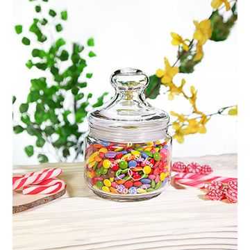 Bonbonglas, Naschtopf Candy breit 50cl gravieren Hochzeit Liebesbotschaft