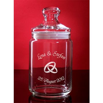 Bonbonglas, Naschtopf Candy 150cl gravieren Geburtstag