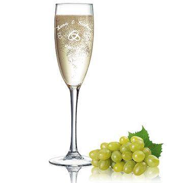 Ssektglas Plaza gravieren Hochzeit