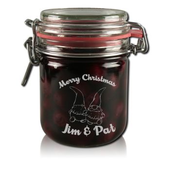 Marmeladenglas Vorratsglas 400ml mit Gravur Weihnachten