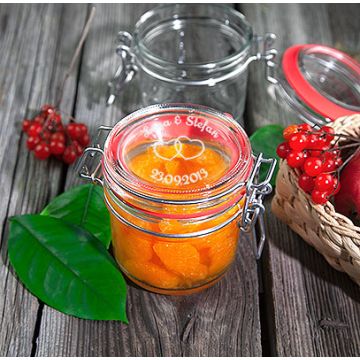 Marmeladenglas Einmachglas Vorratsglas 200ml mit Gravur Hochzeit