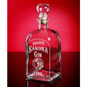 Ginflasche, Gin Dekanter 0,7L mit Gravur