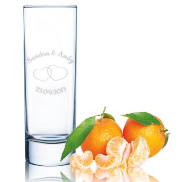 Longdrinkglas Saftglas Wasserglas Kinderglas 22cl mit individueller Gravur Hochzeit