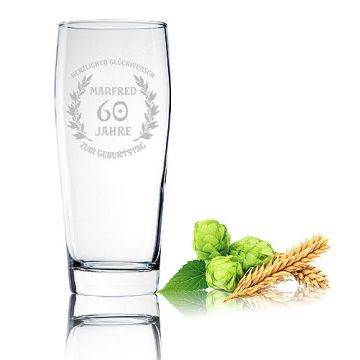 Willybecher 0,5L mit Gravur Wunschtext