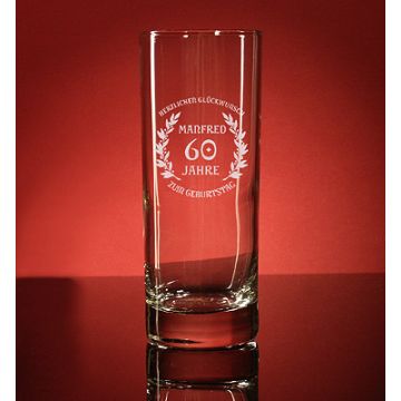 Longdrinkglas 33cl mit Gravur Hochzeit