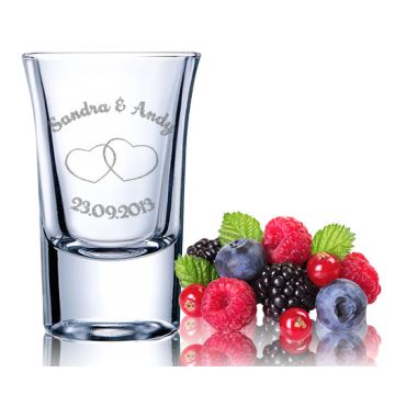 Schnapsglas gravieren