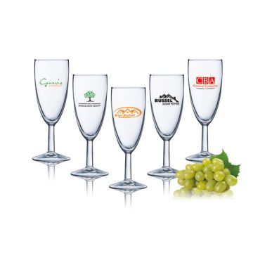 96 Stück Sparset Sektglas 15cl 1-farbig bedruckt