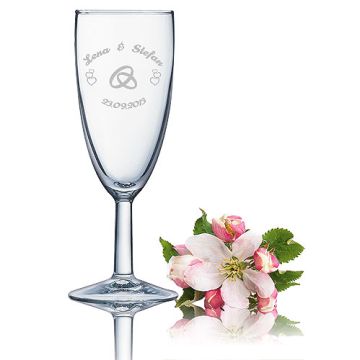 Sektglas Reims gravieren Hochzeit