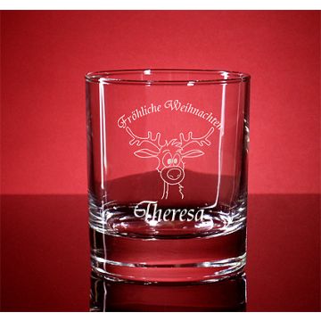 Whiskyglas Islande 30cl mit Gravur  Weihnachten