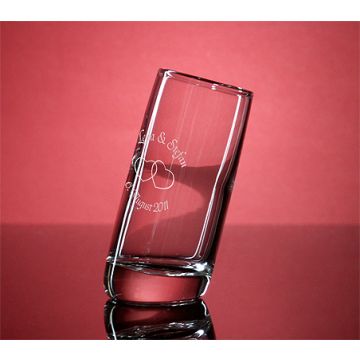 Schnapsglas PISA Gravur Wunschtext