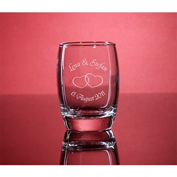 Schnapsglas Salto mit Gravur Wunschtext