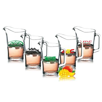 Bierpitcher Pitcher Saftkrug Glaskrug 1,8L - 1-fbg. bedruckt