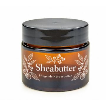 Glastiegel Cremetiegel 30ml braun mit Einlegedeckel - Kosmetiktiegel 1-fbg. bedrucken