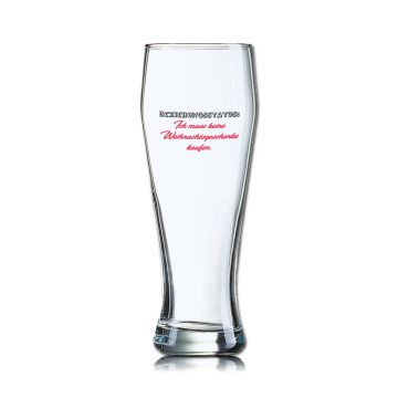 Lustiges Bierglas Weizenbierglas Bayern 0,5L - BEZIEHUNGSSTATUS: Ich muss keine Weihnachtsgeschenke kaufen.
