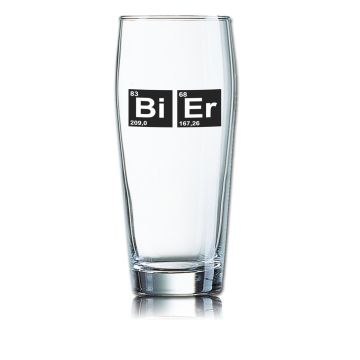 Lustiges Bierglas Willibecher 0,5L - Bi-Er