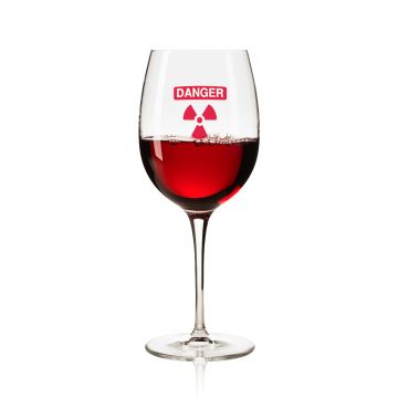 Lustiges Weinglas 350ml - Dekor: DANGER