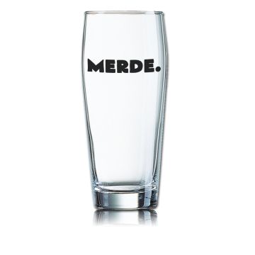 Lustiges Bierglas Willibecher 0,5L - MERDE.