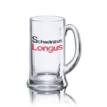 Lustiges Bierglas Bierkrug Icon 0,5L - Dekor: Schwanzus - Longus