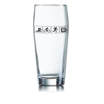 Lustiges Bierglas Willibecher 0,5L - Sport - Bier