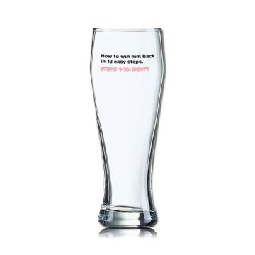 Lustiges Bierglas Weizenbierglas Bayern 0,5L - How to win him back in 10 easy steps. STEPS 1-10: DON`T