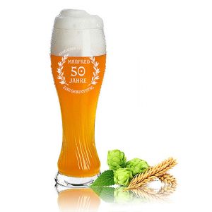 Weizenglas gedreht