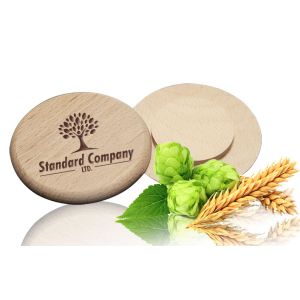 Bierdeckel rund 10cm Wunschgravur - Logogravur