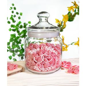 Big Candy 1,5L Bonbonglas Keksdose Bonboniere Gravur Hochzeit Liebesbotschaft