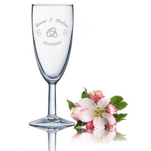 Sektglas Reims gravieren Hochzeit