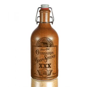 Steinzeugflasche braun mit Wunschgravur