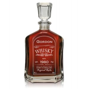 Executive Dekanter, Whiskykaraffe mit Gravur, Whiskyflasche gravieren