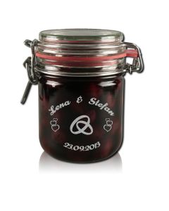 Marmeladenglas Vorratsglas 400ml mit Gravur Hochzeit