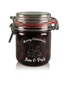 Marmeladenglas Vorratsglas 400ml mit Gravur Weihnachten