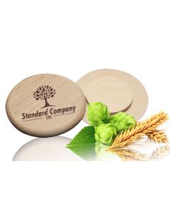 Bierdeckel rund 10cm Wunschgravur - Logogravur